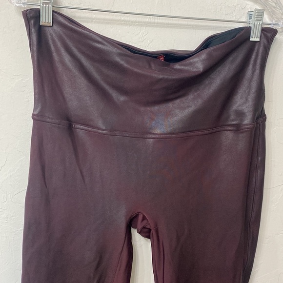 Spanx faux leather leggings size 2X.Purple - Picture 2 of 12
